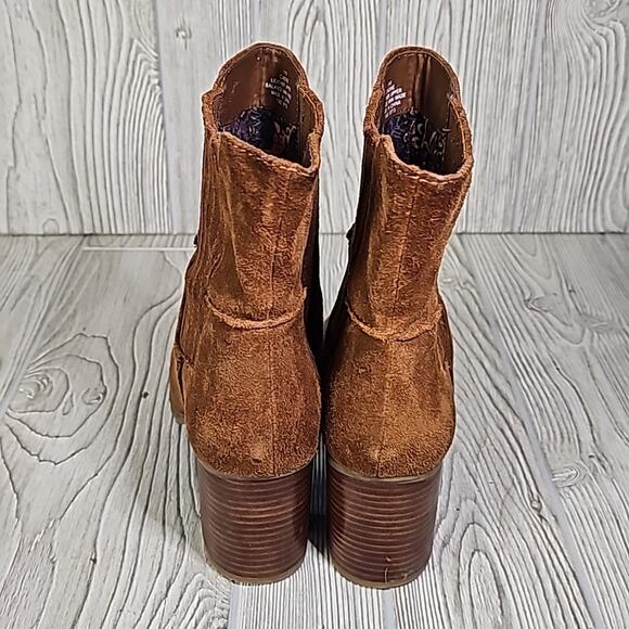 Circa Joan & David Jadine Cognac Leather Ankle Boots Womens Size 11 - Picture 5 of 14